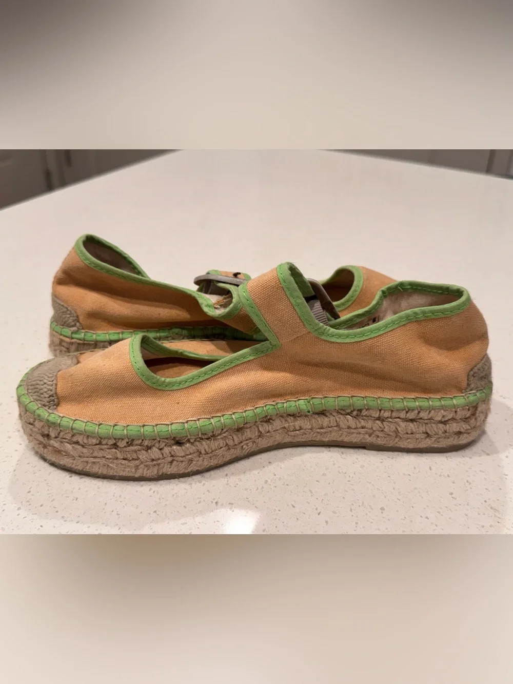 ⁠Free People Surfside 2.0 Mary Jane Espadrilles Salted Lime EU 39⁠ | NWOT